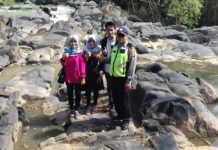 Polisi Ingatkan Pengunjung Curug Cilutung Agar Berhati-hati