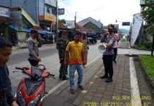 OPERASI YUSTISI KAPOLSEK CIKIJING KOMPOL TOTO SUMARTO, PIMPIN APEL GABUNGAN