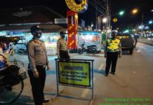 OPS YUSTISI PADA MALAM DALAM RANGKA PENDISIPLINAN MASYARAKAT PATUHI PROKES TERKAIT COVID 19 DI WILKUM POLSEK KADIPATEN