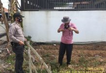 Temui Petani, KSPK II Polsek Cikijing Berikan Himbauan Kamtibmas