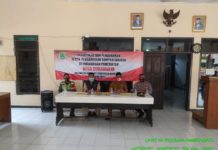 KANIT SABHARA POLSEK KERTAJATI HADIRI PELANTIKAN DAN PENGUKUHAN PERANGKAT DESA SUKAMULYA KECAMATAN KERTAJATI.